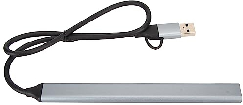 TYTOGE USB 3.0 Expander, Flera Portar Plug and Play Dockningsstation för Dator Snabb Värmeavledning Aluminiumlegering för Elektronisk Utrustning
