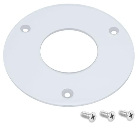 POWERTEC Dia 2-1/2 Router Base Plate, Clear Acrylic w/Multiple Predrilled Holes, Screws for Easy attaching & Routing with Larger Diameter bits. Fits Porter-Cable 690, 890, 100 Series routers (71218)