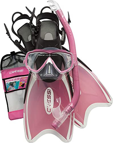 Cressi 1946 Kinder Kinder Schnorcheln Set Mini Palau Bag, Rosa, 29/32, CA123129