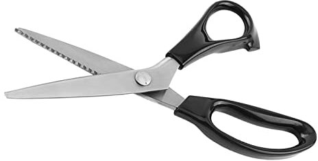 Zackenschere Stoff - Dekorative Runde/Dreieckkante Schere für Professionelle Schneiderei, ideal für Stoffe, Auskleidungen, Leder und Kunsthandwerk (3,4,5,7 mm), 4 mm