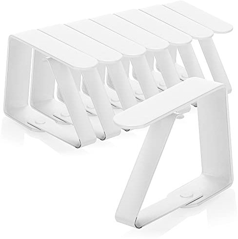 com-four® 8X Clip per Tovaglie in Acciaio Inossidabile, Ferma-Tovaglia Premium, Peso della Tovaglia, Supporto per Tovaglie per Interno ed Esterno