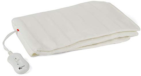 Kleeneze KL1285STK Electric Heated Under Blanket – Double Size Mattress Heater Topper with 3 Heat Settings, Easy-to-Use Removable Controller, Overheat Protection, 107 x 120 cm, Machine Washable, 60 W