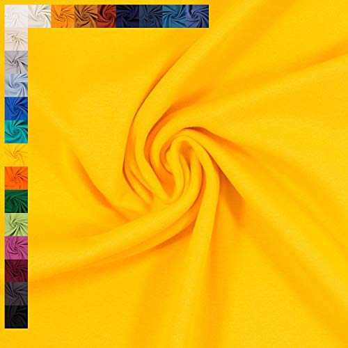 Bündchen Stoff Heike von Swafing, Schlauchware, uni gelb (Länge am Stück: ab 25cm x Breite: 50cm/100cm)