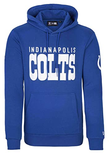 New Era - NFL Indianapolis Colts Team Logo och namn Hoodie Färg Colts Blue