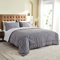 beeweed Edredón Reversible 240 x 220 cm para Cama 150, Verano Ligero, Relleno de 200 gr/m², Microfibra, Gris/Gris Claro
