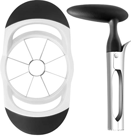 Asdirne Set di affettatrici e tagliapasta per mele e affettatrice per frutta con lame affilate in acciaio inossidabile e manici ergonomici antiscivolo