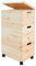 Pinus - Spielzeugkiste Holz mit Deckel 3-in-1, Spielzeug Aufbewahrung Standard, 39x30x74 cm, Aufbewahrungsbox Kinderzimmer auf Rädern, Spielkisten Aufbewahrung Kinder, Holztruhe Kinderzimmer