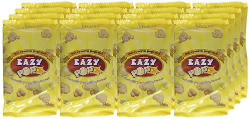 Easypop Butter Flavoured Microwave Popcorn 85g (Pack of 16) | Quick, Delicious, and Buttery Snack | Convenient Microwave-Ready Packs | Perfect for Movie Nights & Parties | Pops in Minutes