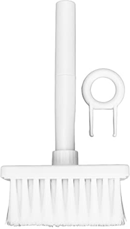 Dubbel Design Tangentbord Borste Penna, 5 i 1 Multifunktion Plastpenna, Mild och Effektiv, Enkel Tangentlopp Borttagning, Mångsidig Användning med Btearbuds, Hörlurar, Datorer (Vit)