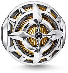 Thomas Sabo Unisex Bead Kompass Karma Beads 925 Sterling Silber K0334-414-7
