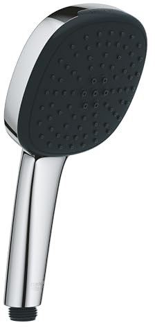GROHE Vitalio Comfort 110 Teleducha (2 tipos de chorro, fácil ajuste, duradera), cuadrada, cromo 26926001