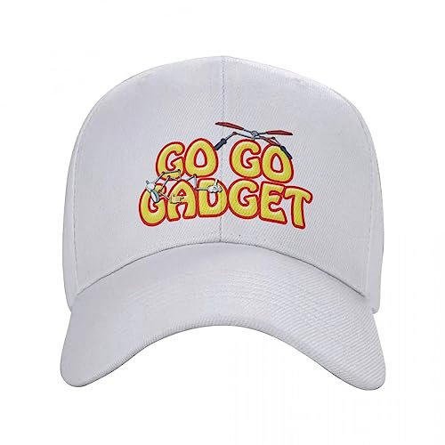 OAKITA Gorra De Béisbol ¡Vaya artilugio! Inspector Gadget - Gorra de los años 80 y 90 Gorra de béisbol Sombrero con Cierre Trasero Sombrero Hombre para el Sol Sombrero de Mujer Hombre