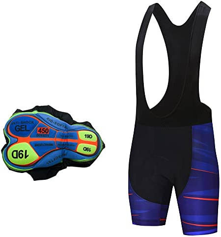 Pantaloncini da ciclismo Pantaloni da ciclismo Uomo Pantaloncini con bretelle Bicicletta Gel Sport Professionale Salopette Equipaggiamento Abbigliamento corto per Ciclismo su Strada ( Color : 8 , Size