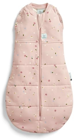 ergoPouch Cocoon Swaddle Sack 3.5 TOG - Baby Sleep Sack, Gentle Snug Fit Helps Calm Startle Reflex, Ideal for Arms In/Out Sleeping, Soft Breathable Fabric for Better Sleep (3-6 Months, Daisies)