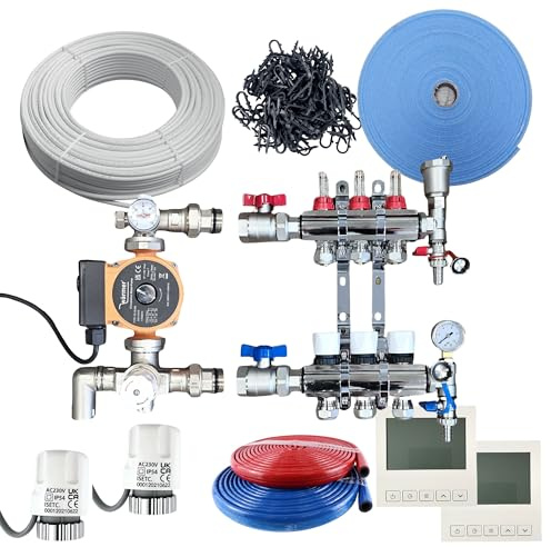 Wärmer System 30-35Sqm Water Underfloor Heating Kit 2 Room
