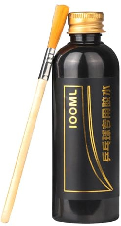 Colle pour Tennis De Table, Kit De Colle pour Raquette De Tennis De Table, 100 ML De Colle Pingpang avec Pinceau Spécial, Colle Pingpong avec Brosse Spéciale, Kit d'entretien pour Raquette De Tennis