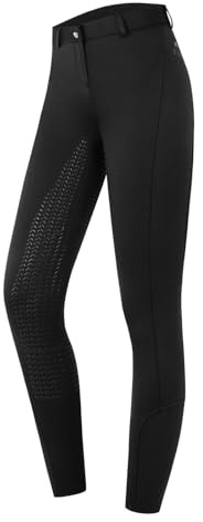 ELT Pantaloni da equitazione Essential Silicone, Nero , 52