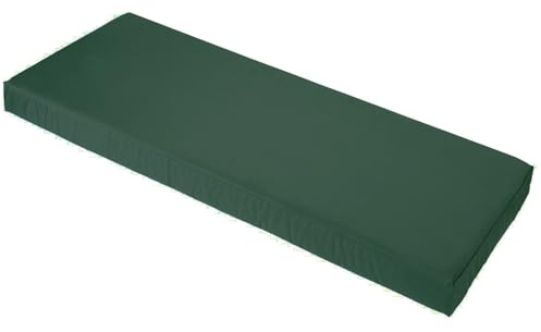 Brillars Outdoor Garden Bench Cushion 2 Seater for Patio Furniture, Water Resistant Heavy Duty Soft Replacement Cushions Seat Pad Sofa Pillow (Bottle Green, 118x40x5cm / 47x16x2)