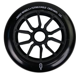 Flying Eagle Crocanti - Juego de ruedas de velocidad – Ruedas de patinaje en línea de 125 mm para interiores, accesorios de patinaje para mujeres y hombres para ruedas de patines en línea, ruedas