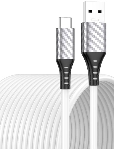 USB C Ladekabel 9M,27W USB A auf USB C Kabel 3A Schnellladekabel USBC für iPhone 17 16e Samsung A17 A16 A56 A06 A26 A36 S25 Pixel 9a Moto g86 Tablets für PS-5 Controller Security-Überwachungskamera