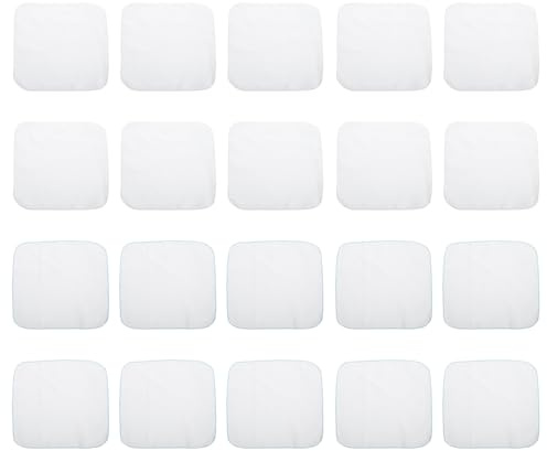 WATIIFUFU 20 Toallitas de Algodón Lavables para Ñiño Recién Nacido, Suaves y Absorbentes, para Lactancia y Cuidado Diario