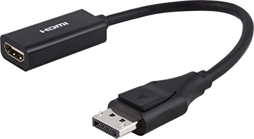 Philips DisplayPort to HDMI Adapter, Unidirectional, Works with Laptops, Tablets, Full HD 1080p, 4K Ultra HD, Mac and PC Compatible, Compact Design, Portable, Black, SWV9200G/27