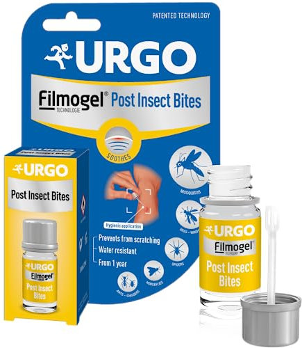 Urgo - Post picaduras Filmogel® - Evita el rascado y calma el picor - Picaduras de mosquitos, avispas, abejas, tábanos, arañas, hormigas y ácaros - Frasco de 3,25 ml con espátula incorporada