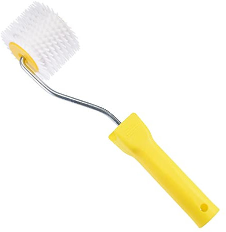 sourcing map 2 Spiked Screeding Compound Roller Latex Floor Self Leveling Screed Spiked Roller 12mm Teeth Height