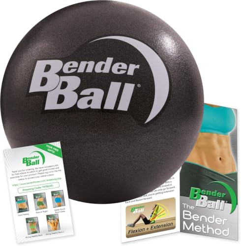 The Original 9 inch Pilates Ball - Blue - Exercise Ball for Abs, Core & Back - Workout Ball for Home Gym and Fitness Routines - Easy to Carry in Gym Bag or Luggage