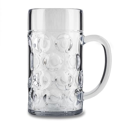 ADOMA Maßkrug 1,0L 2er-Set aus Kunststoff