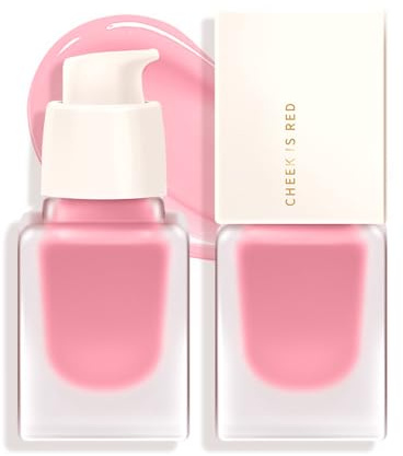 Liquid Blush - Seidig Feucht Und Feuchtigkeitsspendend Skin Tint Blush - Satte Farbe Natürliches Verwischen Flüssiges Rouge Make Up, Aufbaubar Nicht Klebrig Tragbar Und Kompakt (#01 Korallenrosa)