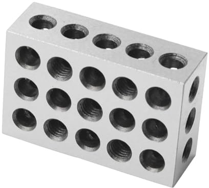 Steel Vise Parallel Pad with 23 Holes for Milling and Drilling