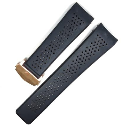 Cong Yi Klockarmband kompatibelt med silikonarmband herrrem klocka tillbehör gummi klockarmband kedja