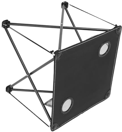 CIYODO Portable Outdoor Camping Folding Table Black Foldable Picnic Dining Table with Cup Holders for Travel Beach Bbq and Backpacking