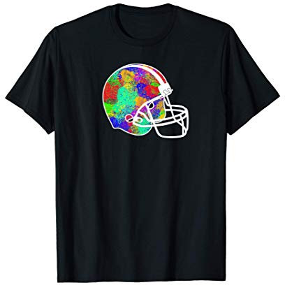 American Football Helm Motiv für Footballspieler T-Shirt