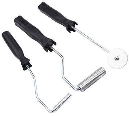 Candeon Herramientas De Rodillo De Fibra De Vidrio, 3 Piezas Paleta De Burbujas De Fibra De Vidrio Rodillo De Pintura Laminada, Fibra De Vidrio Y Resina Bubble Paddle Tool para Molde FRP, Bañera