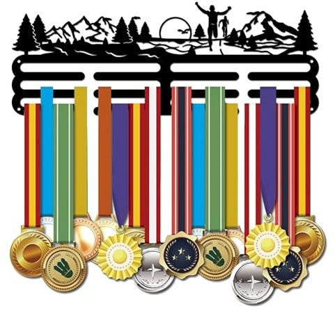 SUPERDANT Laufen Medaillenhalter Laufen Medaillen Aufbewahrung Marathon Medal Hanger Luft Medaillenregal Medaillen Aufhänger Running Medaille Aufhängedekor Geschenke für Sportler und Kinder