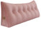 VERCART Kopfende Großes Rückenkissen, Bequemes Lesekissen und Rückenteil im Bett, 2 in 1 Rückenlehne und Kopfkissen, Langes XXL Kissen für Sofa, Couch, Wand und Polster Samt Rosa 180cm