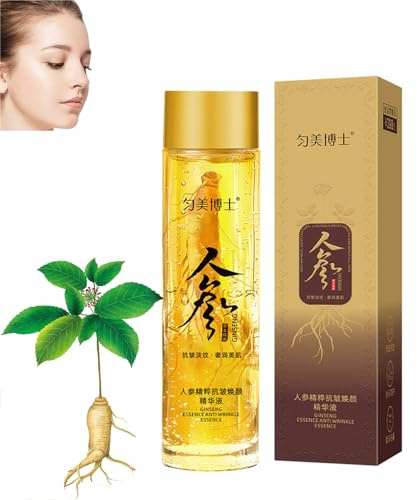 Ginseng-guld-polypeptid-anti-aging-essens, ginseng-extrakt anti-rynk-essens, stramar åt slapp hud och mildrar fina linjer, ginseng-ansikts-anti-rynk-essens (1 styck)