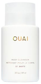 OUAI Nettoyant corporel, St. Barts Travel Size – Gel douche moussant à l'huile de jojoba et à l'huile de rose musquée pour hydrater, équilibrer et adoucir la peau – Produits de soins de la peau sans