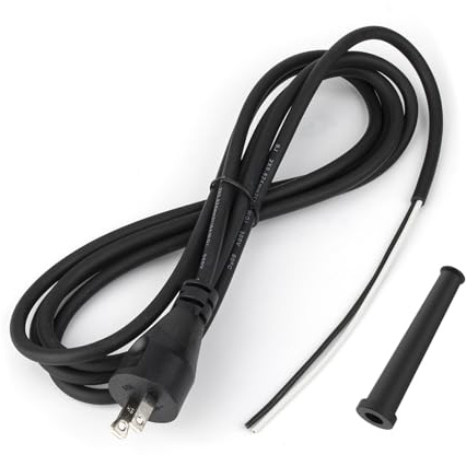 33007298 Stromkabel kompatibel mit DEWALT Bohrmaschine, Poliermaschine, Schleifmaschine, Wechselsäge, 8 Fuß 18 2 Kabel für DW100 DW101 DW120K D26453 DW130 DW236