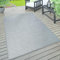 Paco Home In- & Outdoor Teppich wetterfest für Garten, Terrasse & Balkon flachgewebt in Moderner Sisaloptik einfarbig pflegeleicht & UV-beständig, Grösse:60x100 cm, Farbe:Grau