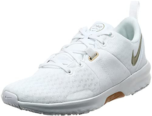 Nike Women's City Trainer 3 Gymnastics Shoe, White White MTLC Gold Star Summit White Sesame Gum Lt Brown, 4.5 UK