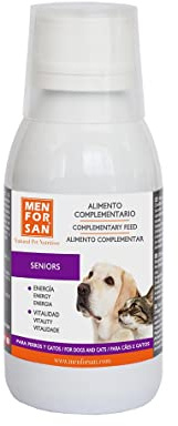 MENFORSAN Alimento complementare liquido per cani e gatti senior 120ml, vitamine del gruppo B, fornisce vitalità