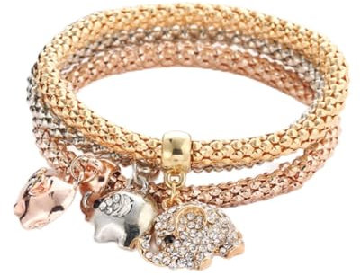 LIULIN Wellen-Armbänder für Damen, Schönes Armband mit Herz aus farbigem Kristall, österreichische Mode