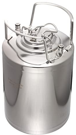 VNSMM Cerveza elaborada Kit Cerveza 6 a 24.5L 304 Acero Inoxidable Nitrógeno Cafetera Cerveza Barril Mini Barril Cerveza Growler(6L)