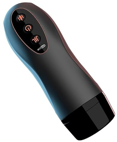 Portabel Komfortenhet för Män, 3D Ergonomisk Invändig Design, 10 Massagelägen, USB-Uppladdningsbar, Mjuk Silikon, Handsfree Sugkoppsbas och Vattentät