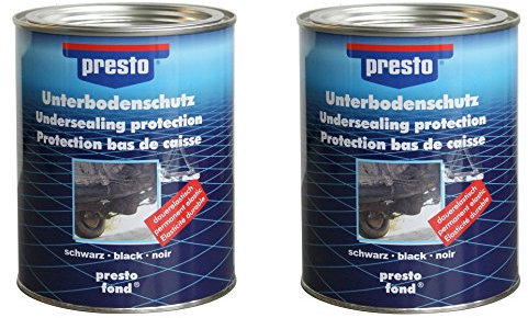 Amazon-Marke: Presto! Unterbodenschutz 2 Dosen zu je 1,3 kg Bitumen