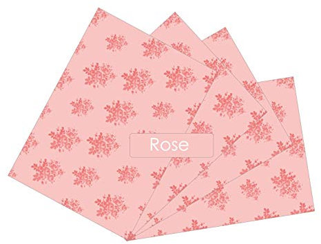 ZYBUX - Scented Drawer Liners - Fragrance for Home's Drawers Shelf Liner Wardrobes, Cabinets, Dresser and Closet | Drawer Liner - 4 Sheets - 43cm x 58cm (Rose)