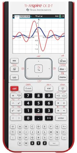 Texas Instruments TI-Nspire CX II-T | digital calculator, E/D/I/NL/P/F, battery, USB, Software, white